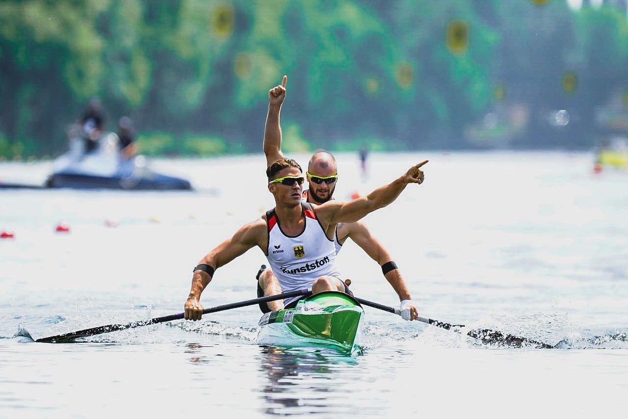 Yul canoing for the world record with some other people.